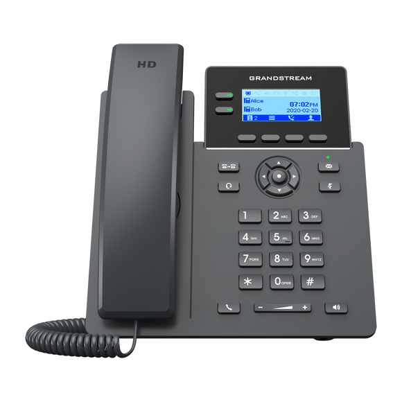 Grandstream GRP2602W Wi-Fi Carrier-Grade IP Phone - 2 Lines / 4 SIP Accounts - PoE Capable (GRP2602W) New