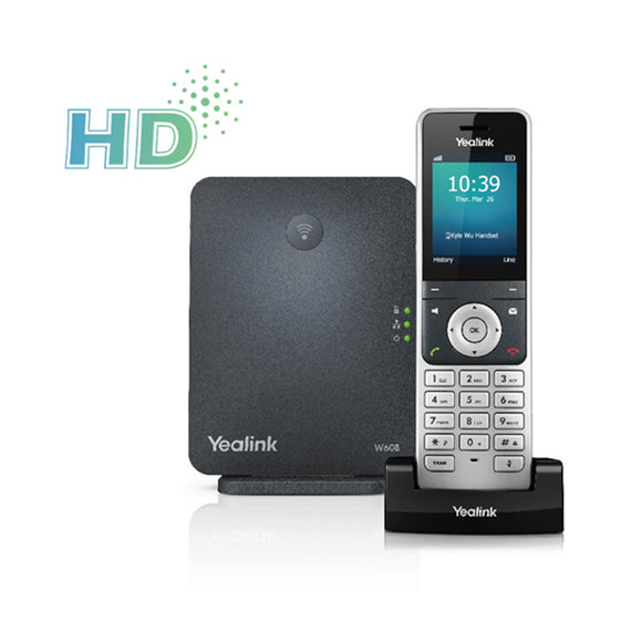 Yealink W60P DECT Wireless System 1pc W60B Base & 1pc W56H Handset (W60P) Unused