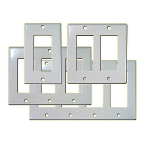 Dynacom Décor Wallplate, Single-Gang (White) (10600-PD1-WH) New
