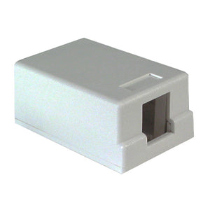 Dynacom Surface Box, 1-Port (White) (10600-SB1-WH) New