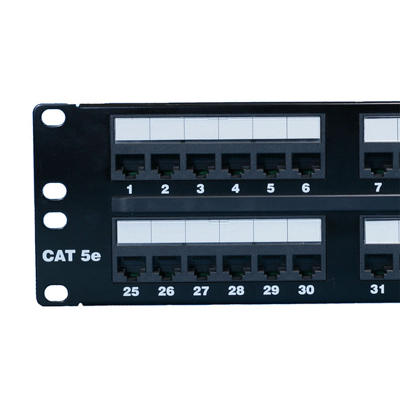 Dynacom Cat5E Data Patch Panel, with 6-Pack Inserts, 24-Port (2013-24C5EA) New