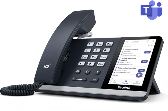 YEALINK SIP-T55A TEAMS EDITION MID-LEVEL ANDROID DESK PHONE W/4.3IN TOUCH SCREEN (SIP-T55A-TEAMS) REFURBISHED