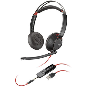 Plantronics C5220 Blackwire USB Stereo Headset (207576-01) New