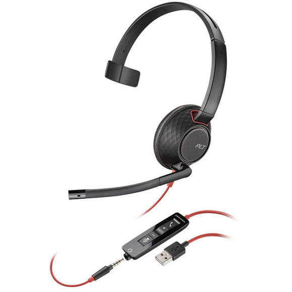 Plantronics C5210 Blackwire USB Mono Headset (207577-01) New