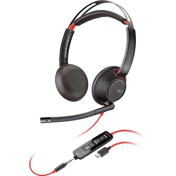 Plantronics Blackwire C5220 USB-C Stereo Headset (207586-01) New