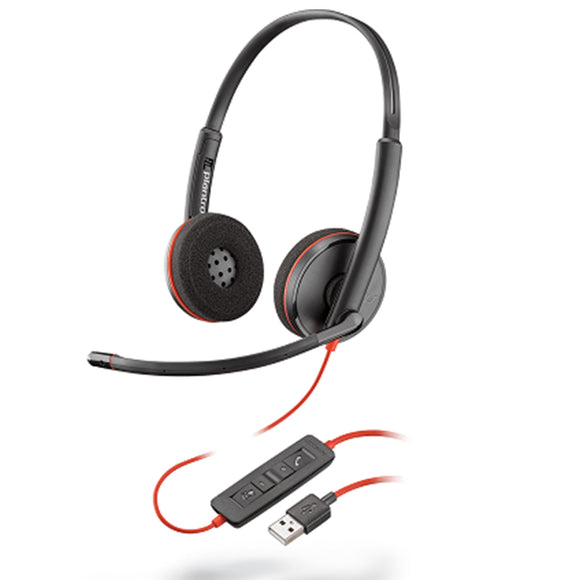 Plantronics C3220 Blackwire USB-A Stereo Headset (209745-101) New