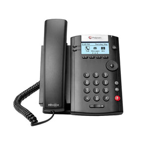 Polycom VVX 201 2-Line Desktop IP Phone w/Power Supply (2200-40450-025) Unused