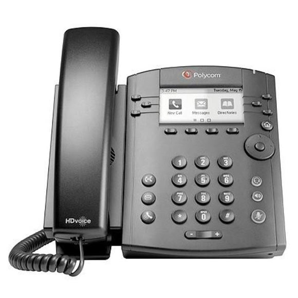 Polycom VVX 301 6-Line IP Phone w/HD Voice - PoE (2200-48300-025) Unused