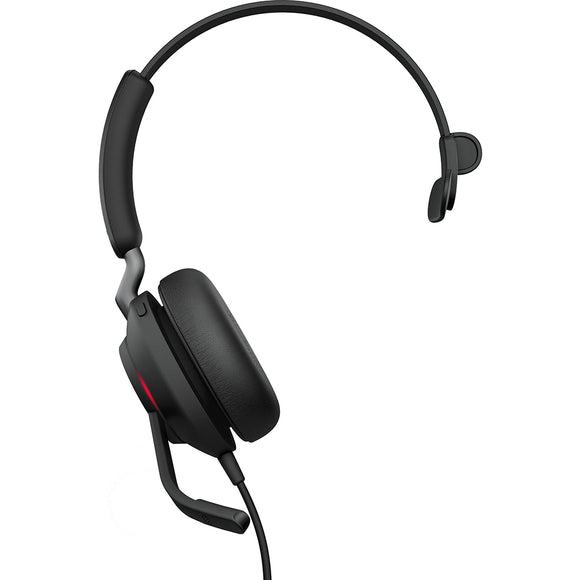Jabra Evolve2 40 MS Teams Wired Mono Headset w/USB-A (24089-899-999) New