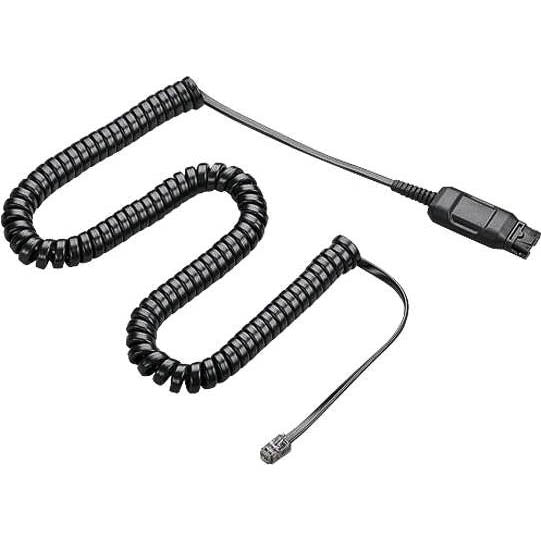 Plantronics Coil Cable - QD to Modular Phone Jack (40702-01) New
