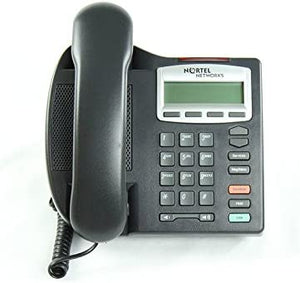Nortel i2001 IP Phone w/English Keycaps w/Out Power Supply, Charcoal (NTDU90BB70) Unused