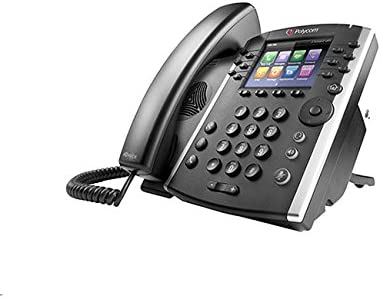 Polycom VVX410 12-line Desktop Phone Gigabit Ethernet with HD Voice Ships without power supply (2200-46162-025) refurbished b-stock
