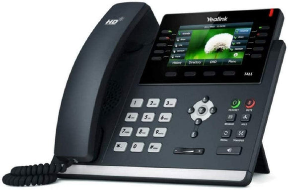 Yealink SIPT46S VoIP Phone 16 Line 2 Ethernet HD Audio PoE (SIP-T46S) New Open Box