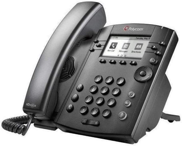 Polycom VVX310 6-line Desktop Phone Gigabit Ethernet HD Voice 2200-46161-025 B-Stock Used-Good