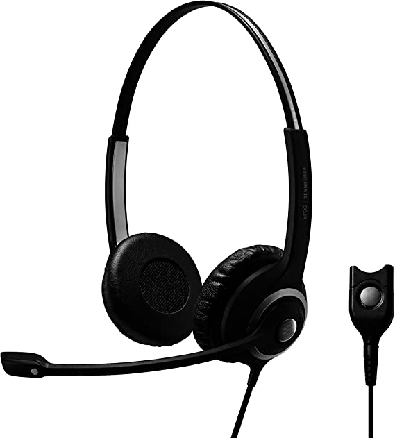 Sennheiser SC 260 Wideband, dual-sided professional communication headset with easy disconnect and noise cancelling mic  (cable not included) (504402) New
