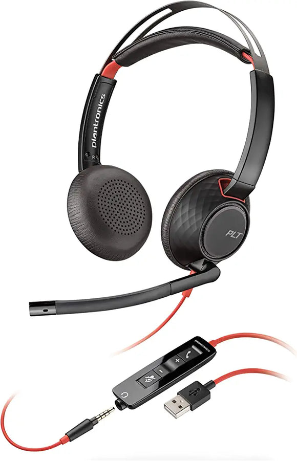 Plantronics Blackwire CS5220 USB-C Stereo Headset (207586-01) New