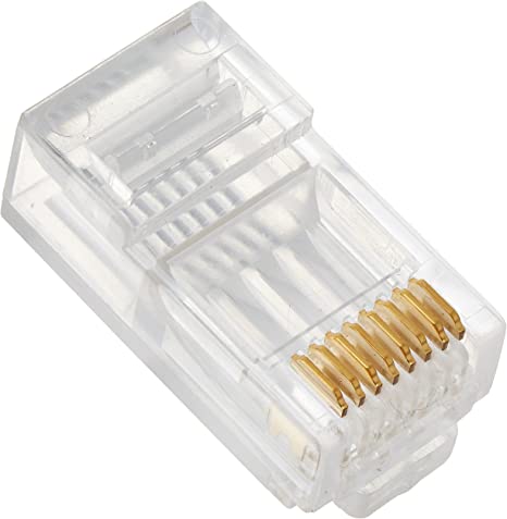 Platinum Tools RJ45 (8P8C) Cat5e HP, Round-Solid 3-Prong, 25/Clamshell (106167C) New
