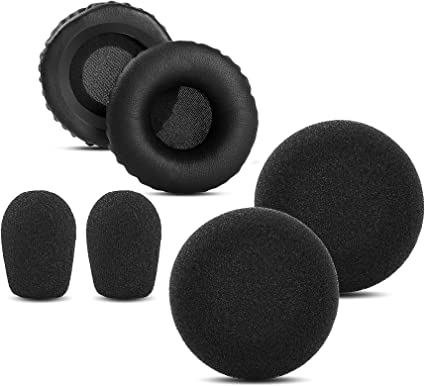 Foam Refresher Kit - includes 2 ear cushions, 2 leatherettes, and 2 slim microphone cushions (VXI-202846) New