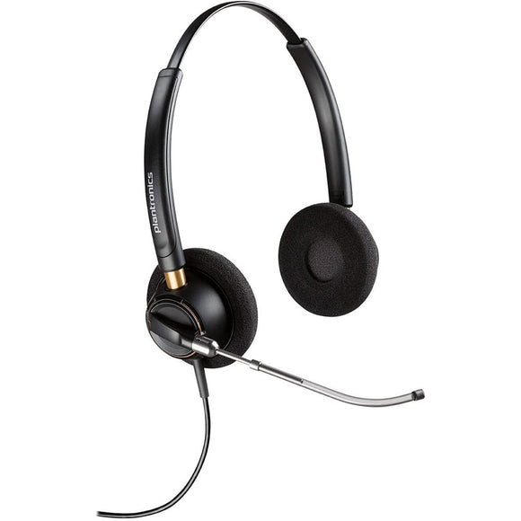 Plantronics EncorePro HW520V Over-the-Head Binaural Headset with Voice Tube (89436-01) New