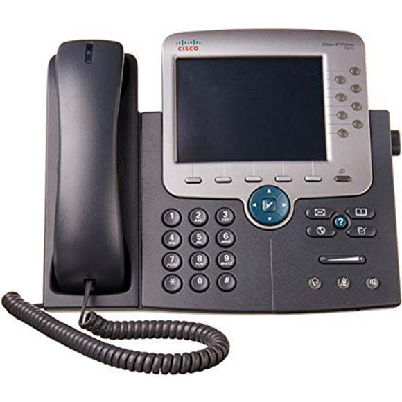 Cisco CP-7975G Color Display IP Phone w/Touch Screen & Dual Gig Ports - Version 12+ (CP-7975G-V12+) Refurb