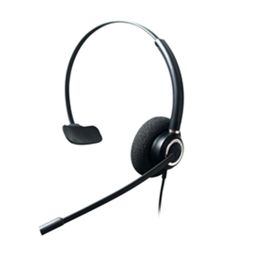 Addasound Crystal 2831 Wired Monaural Noise-canceling Headset with Quick Disconnect & Foam Ear Cushions - No Lower Cable Included (CRYSTAL 2831) New