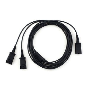 Addasound DN1009 "Y" Style Conferencing Cable with Quick Disconnect Connector (DN1009) New