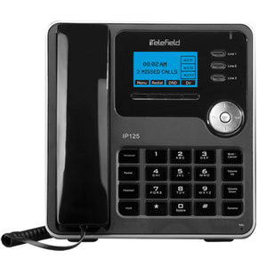 Telefield IP125 3-Line IP Phone HD Voice - PoE (IP125) New