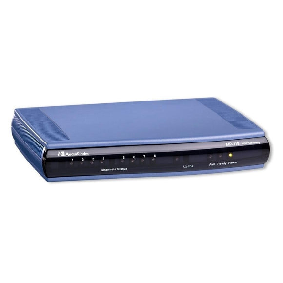 Audiocodes MP118 Analog VoIP Gateway, 4 FXS, 4 FXO SIP Package (MP118/4S/4O/SIP) New