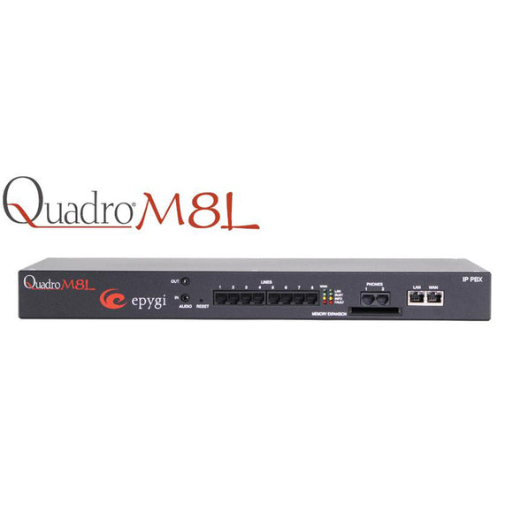 Epygi Quadro M8L-Rackmount IP PBX (QM-1000-0000) New