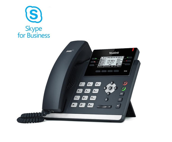 Yealink SIP-T41S Skype for Business 6-Line IP Phone - PoE (SIP-T41S-SFB) New