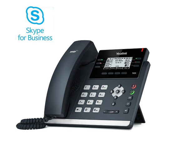 Yealink SIP-T42S Skype for Business 12-Line IP Phone - PoE (SIP-T42S-SFB) New