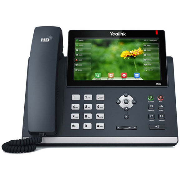 Yealink SIP-T48S 16-Line Ultra-Elegant Gigabit IP Phone- PoE (SIP-T48S) New