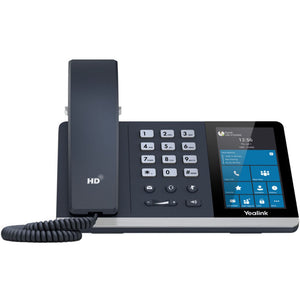 Yealink SIP-T55A SFB Edition Mid-Level Android Desk Phone w/4.3in Touch Screen (SIP-T55A-SFB) New