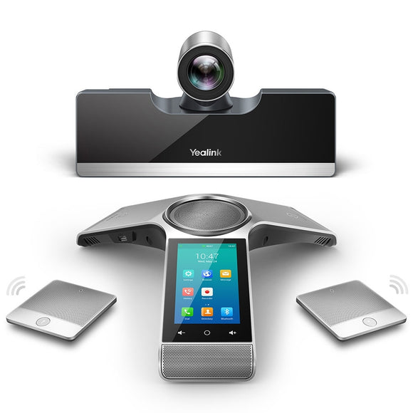 Yealink VC500 Video Conferencing Endpoint - Iincludes Phone w/Wired Mic Pods & 5x Optical Cameras (VC500) New