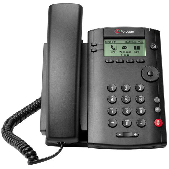 Polycom VVX 101 1-Line Dekstop IP Phone - PoE (2200-40250-025) Refurb