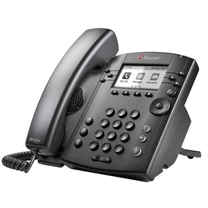 Polycom VVX 300 6-Line Desktop IP Phone - PoE (2200-46135-025) Renewed