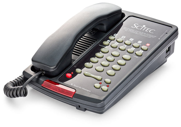 Scitec Aegis 10S-08 Black Analog Corded Hotel Phone (88102) New
