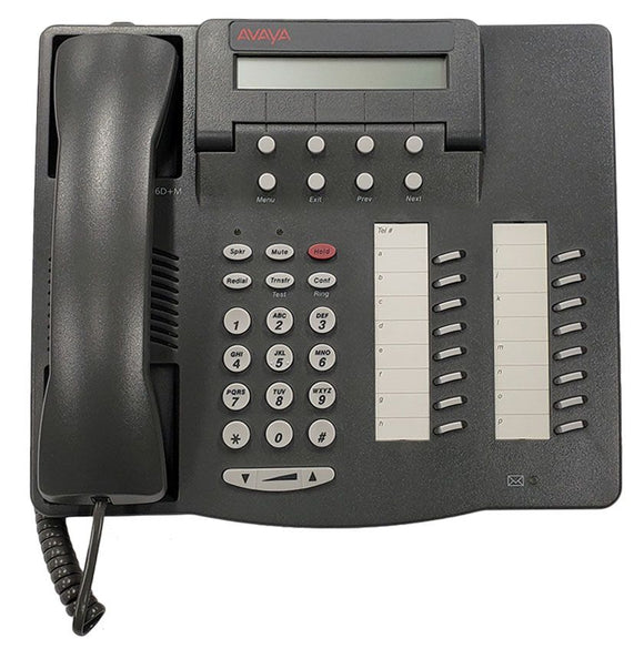 Avaya Definity 6416D+M 16-Button Display Speakerphone, Gray (6416D+M) Refurbished