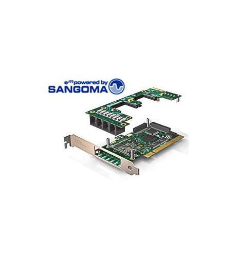 Sangoma A200BRMD (Base 4 Port Card, Echo Can, Standard PCI /No Mod) (A200BRMD) New