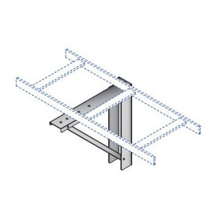 Damac Wall Support Triangle Supports Ladder Racking along the wall, Black (PLBWT12-3) New