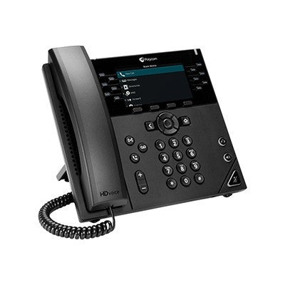 Polycom VVX450 12-Line IP Phone w/Power Supply (2200-48840-001) Unused